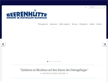 Tablet Screenshot of beerenhuette.de